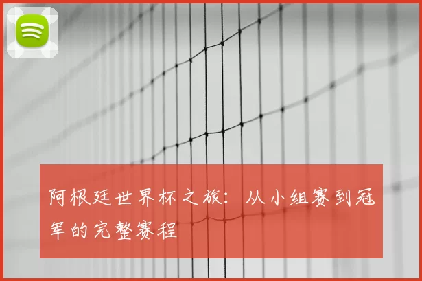 阿根廷世界杯之旅:从小组赛到冠军的完整赛程