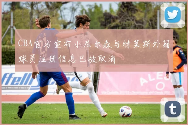 CBA官方宣布小尼尔森与特莱斯外籍球员注册信息已被取消
