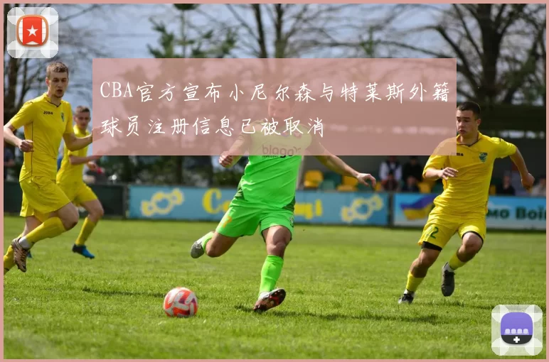 CBA官方宣布小尼尔森与特莱斯外籍球员注册信息已被取消
